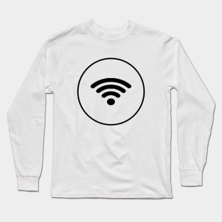 WiFi minimalist art Long Sleeve T-Shirt